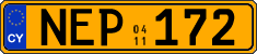 License plate of Cyprus, Commercial vehicles