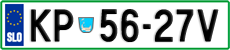 License plate of Slovenia, Cars