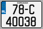 License plate of Ireland, Regular plates