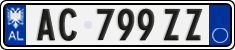 License plate of Albania, Cars (2011)