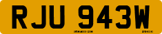 License plate of the United Kingdom, 1963 year system