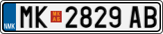 License plate of North Macedonia, Regular plates (2012)