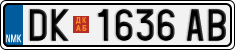License plate of North Macedonia, Regular plates (2012)