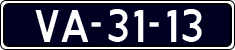 License plate of the Netherlands, Commercial Vehicles (1951-1994 system)