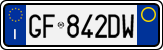 License plate of Italy, Cars (1994 year series)