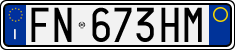 License plate of Italy, Cars (1994 year series)