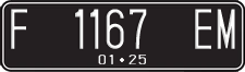 License plate of Indonesia, Regular plates