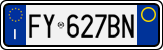 License plate of Italy, Cars (1994 year series)