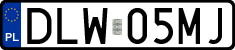 License plates of Poland, Regular car plates