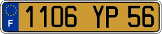 French license plate, FNI