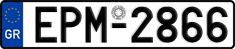 License plate of Greece, Cars