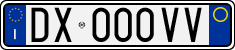 License plate of Italy, Cars (1994 year series)