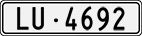 License plate of Switzerland, Cars