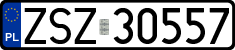 License plates of Poland, Regular car plates