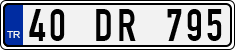 License plate of Turkey, Regular plates