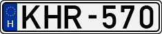 license plates of Hungary, Cars (1990)
