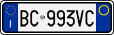 License plate of Italy, Cars (1994 year series)