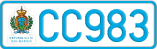 License plate of San Marino, Vanity Plates