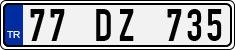 License plate of Turkey, Regular plates