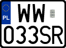 License plates of Poland, Regular car plates