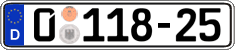 German license plate, Diplomatic