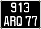 French license plate, FNI