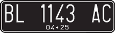 License plate of Indonesia, Regular plates