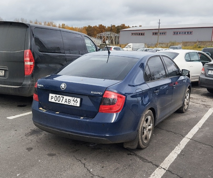 р 007 ав 46, Skoda Rapid Liftback (NH3), 2012–2020