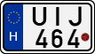 license plates of Hungary, Motorcycles (1990)