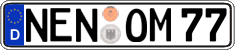 German license plate, Regular plates