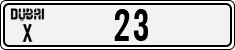 License plate of the UAE, Dubai, Cars