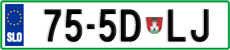 License plate of Slovenia, Trailers