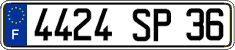 French license plate, FNI