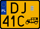 License plates of Poland, Oldtimers
