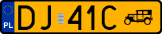 License plates of Poland, Oldtimers