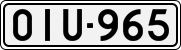 License plate of Finland, Cars