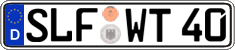 German license plate, Regular plates