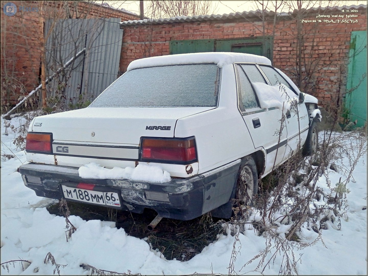 м 188 мм 66, Mitsubishi Mirage 2nd gen Sedan (C10), 1983–1987