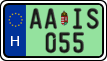 license plates of Hungary, Regular plates (2022)