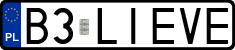 License plates of Poland, Vanity Plates