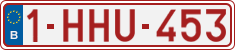 License plate of Belgium, Regular plates (2010)