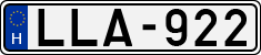 license plates of Hungary, Cars (1990)
