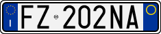 License plate of Italy, Cars (1994 year series)
