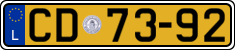 License plate of Luxembourg, Diplomatic