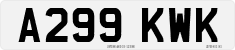 License plate of the United Kingdom, 1983 year system