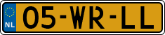 License plate of the Netherlands, Trailers