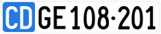 License plate of Switzerland, Diplomatic