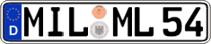 German license plate, Regular plates