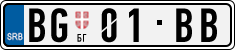 License plate of Serbia, Vanity Plates