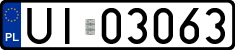 License plates of Poland, Military